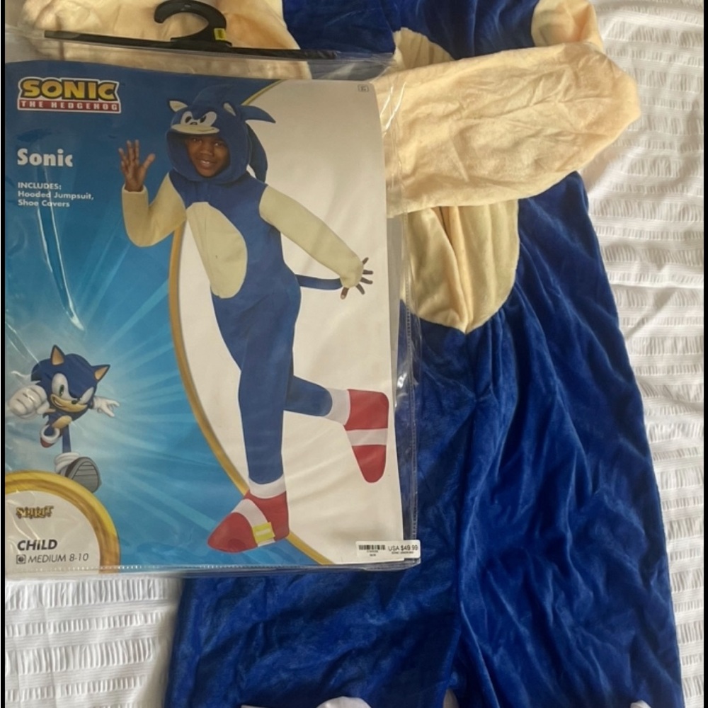 Spirit Sonic Kids Costume - Blue and White